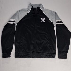 RAIDERS Men's Black and Gray Jacket size M pre
Owned Exellent condition.